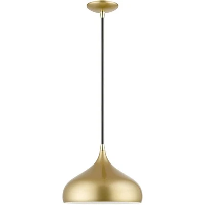 Colgante Amador Livex Lighting 41172-33 oro suave con detalles de latón pulido Foto 1 de 4