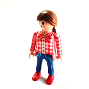 Playmobil camicia a scacchi personaggio femminile adulto - Foto 1 di 3