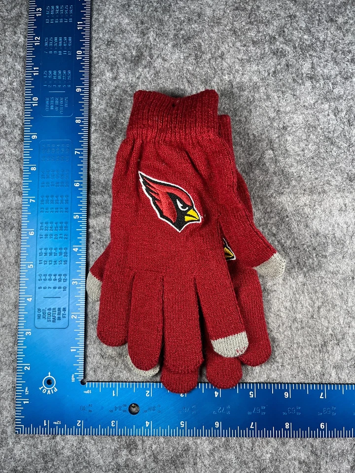 Arizona Cardinals Foco Gloves Adult One Size Red Acrylic Blend NFL Ski NEW - Image 1 of 4