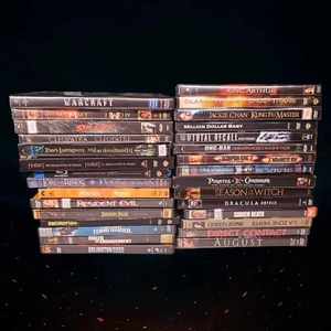 30 DVD Lot - Hobbit, LOTR, Resident Evil, Warcraft - Action Fantasy Horror - Picture 1 of 7