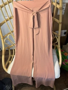 Windsor Women’s Pink Tie Waist Pants Size Medium - Picture 1 of 7