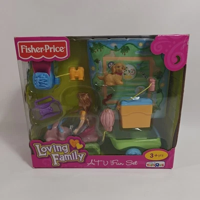 Fisher Price Loving Family ATV Fun Set NIB 2010 Puppy Trailer Picnic  - Image 1 of 4