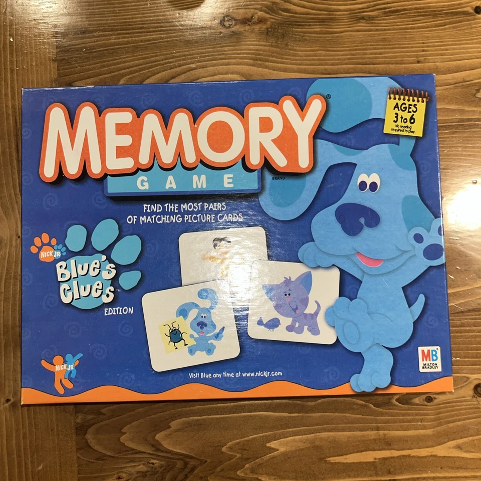 Blues Clues Memory Game Ages 3-6 Milton Bradley 2003 - Image 1 of 2