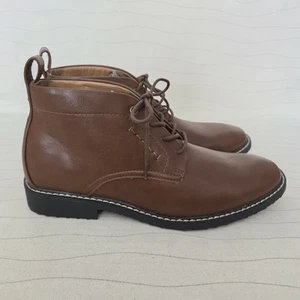 GUESS Herren Kunstleder Braun Stiefeletten Elegant Stiefel Schuhe GMINLY-R Größe 8,5 - Bild 1 von 10