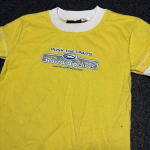 Vintage Y2K Baby T-Shirt Small Pipeline Surfwear Quiksilver Grunge Skater Top - Bild 1 von 6