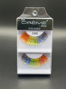 Ciglia Arcobaleno di The Creme Shop Pride Colori con Lamina Oro ~ 1 Paio - Foto 1 di 5