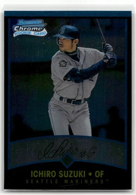 2011 Bowman Chrome #351a Ichiro Suzuki Bowman Chrome Throwbacks Inglês - Imagem 1 de 2