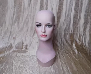 NEW Fiberglass Lifelike Female Mannequin Head Wig, Jewelry Display Fast Shipping - Picture 1 of 9