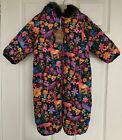 NEW NEXT Multi Floral Next Shower Resistant Printed Snowsuit: 6-9 & 9-12 Months