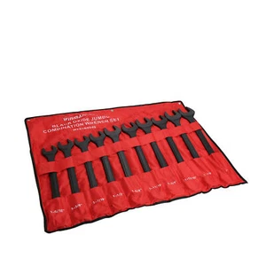 1-5/16" - 2" SAE Black-Oxide Jumbo Combo Wrench Set Heat-treated Steel Tool 10PC - Picture 1 of 14