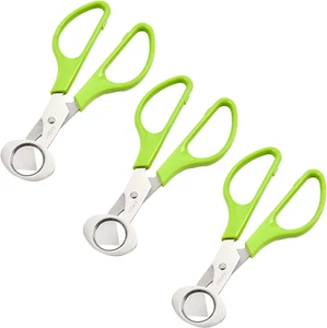 3Pcs Quail Egg Cutter Scissors Kitchen Egg Shears Tool (Green) - Picture 1 of 12
