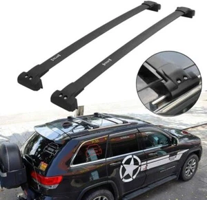 2Pcs Roof Rail Rack Cross Bars Crossbars Fits for Jeep Grand Cherokee 2011-2020 - Picture 1 of 9
