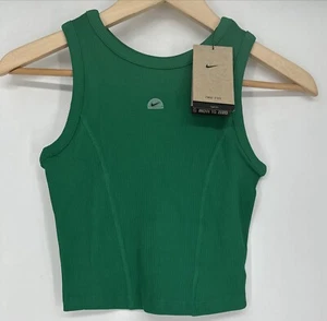 Nike Girls Dri-Fit Training Ribbed Tank Top. Green. Medium. Tight Fit. MSRP $38 - Picture 1 of 4