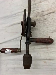 Early Rare Dunlap Breast/Shoulder Plate, Gear Reduction,  Hand Drill ~ Works! - Picture 1 of 10