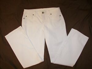 Women's Faded Glory Stretch White Denim Jeans - 4P