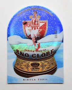 2023-24 Crown Royale EuroLeague Sno Globe #3 Nikola Topic 59/99 - Picture 1 of 2