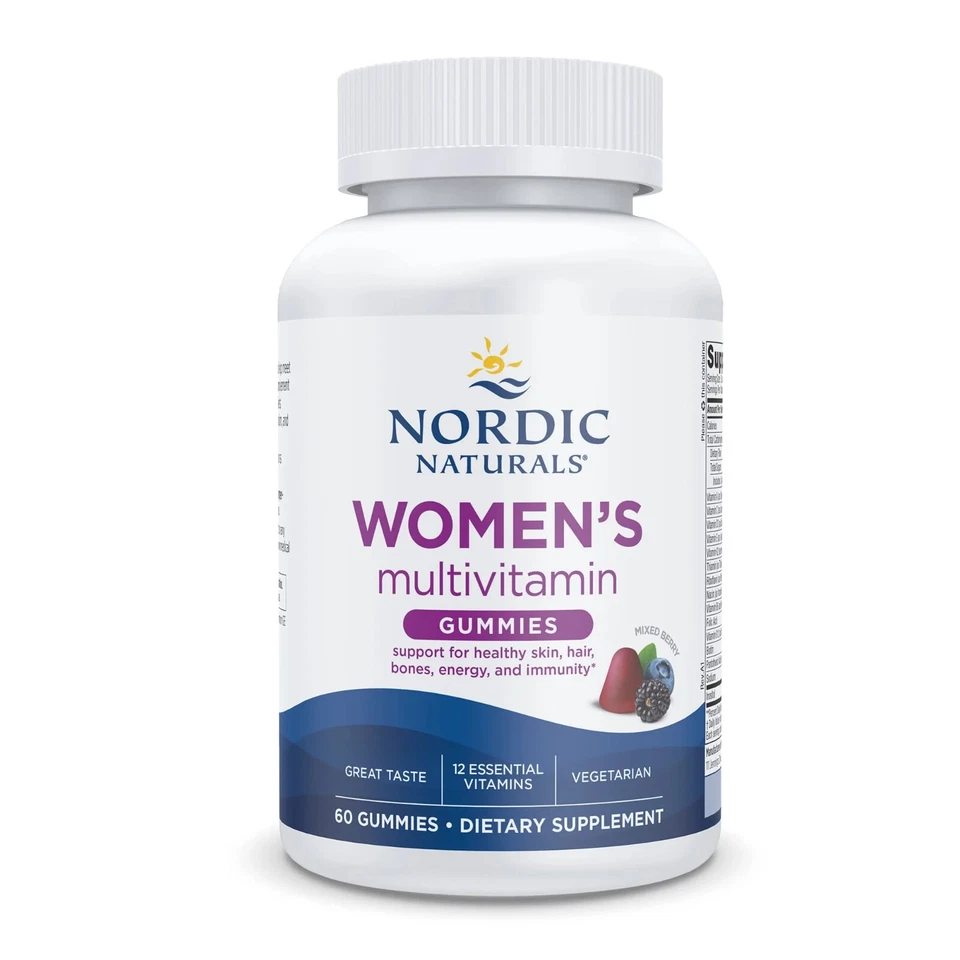 Women's Multivitamin Mixed Berry 60 Gummies Nordic Naturals - Image 1 of 1