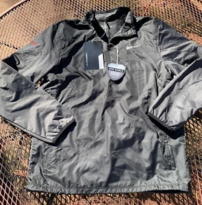 Nike Shield winddichte Golfjacke mit durchgehendem Reißverschluss Herren Gr. S Stretch Windwear schwarz neu mit Etikett - Bild 1 von 6