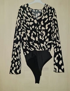 Body Camicia Shein Maculato Nuovo Con Cartellino Taglia S - Foto 1 di 1