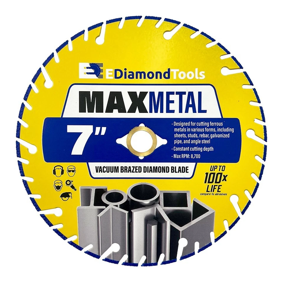 EDIAMONDTOOLS Vacuum Brazed Diamond Saw Blades for Metal