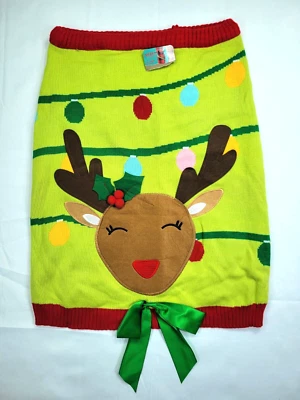Merry Markings PETCO Oh Deer Holiday Reindeer Dog Ugly Christmas Sweater 3XL - Image 1 of 4