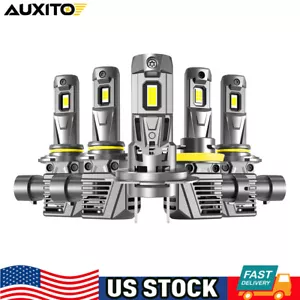 AUXITO H11 9005 9006 9012 H7 LED Headlight Bulb High Low Beam Lamp 80000LM B - Picture 1 of 35