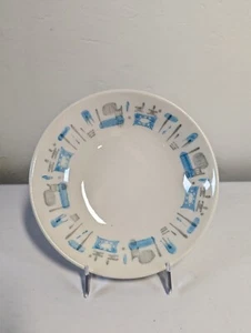 Royal China BLUE HEAVEN 5 1/2" Fruit/Dessert Bowl Atomic MCM - Picture 1 of 3