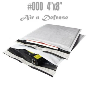500 #000 4x8 Poly Bubble Padded Envelopes Mailers Shipping Bags AirnDefense - Picture 1 of 8