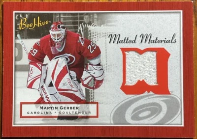 2005-06 Beehive Matted Materials Martin Gerber #MM-MG Carolina Hurricanes - Image 1 of 2