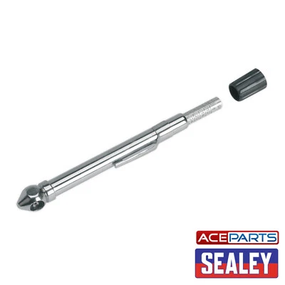 Sealey Tyre Pressure Gauge Pocket Clip Valve Core Removal Tool Car Bike 6-50PSI - Image 1 of 4