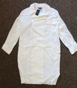 $498 Polo Ralph Lauren Women's 100% Linen Trench Coat - LARGE - White - Picture 1 of 7