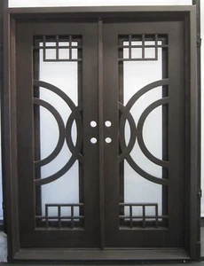 BEAUTIFUL IRON INSULATED ESTATE DOORWAY ENTRY - D21 - Picture 1 of 1
