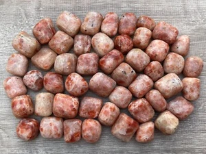 Grade A++ Sunstone Tumbled Stone, 1-1.25" Tumbled Sunstone, Wholesale Bulk Lot - Picture 1 of 11