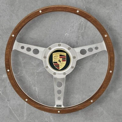 Volante de madera de 15" para Porsche 914 RALLYE 1969-76 Foto 1 de 2