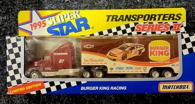 Matchbox Super Star Transporters Serie II 1995 Burger King Racing #87 de colección Foto 1 de 2