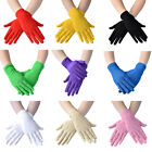 Womens Silk Elastic Stretch Glove Driving Work Solid Household Gloves Mitten