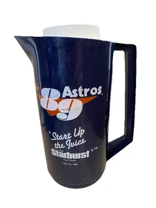 Houston Astros MLB 1989 Souvenir Plastikbecher Griff Krug Kroger Starburst Vintage - Bild 1 von 7