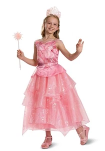 Wicked Glinda The Good Witch Deluxe Child Costume Dress 7-8 Medium #5481 - Picture 1 of 13