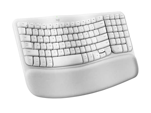 Logitech Wave Keys for Mac, Wireless Ergonomic Keyboard with Cushioned Palm Rest - Picture 1 of 6