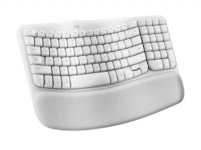 Logitech Wave Keys for Mac, Wireless Ergonomic Keyboard with Cushioned Palm Rest - Image 1 of 4