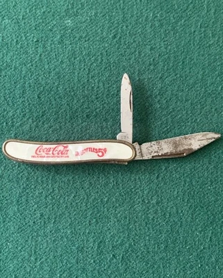 COLONIAL 2 Blade Folding Pocket Knife, COCA-COLA Advertising, Vintage Coke - Image 1 of 4
