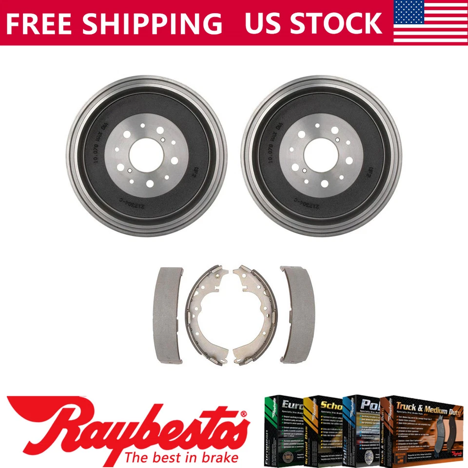 Kit trasero tambores de freno y zapatas de freno para Toyota Tacoma 1995-2003 2004 - Raybestos Foto 1 de 4