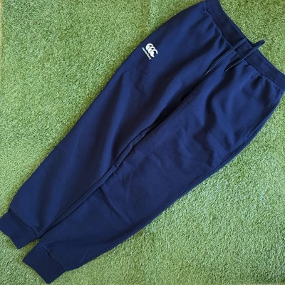 Canterbury Trackpants Fleece Navy Blue Mens Size L Tapered Fit Workout Gym - Image 1 of 4