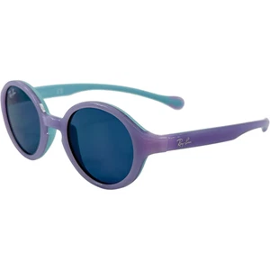 Ray-Ban Jr RJ9075S Pediatric Plastic Sunglass 709980 Violet On Rubber Blue 37-16 - Picture 1 of 5