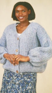 Knitting Pattern -Lady's Soft Cosy Cardigan In Rowan Haze Chunky -Sizes 30-54i - Picture 1 of 1