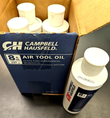 4 NEW CAMPBELL  HAUSFELD 8 Oz. Air Tool Oil - Made in USA- Free Shipping - Image 1 of 4