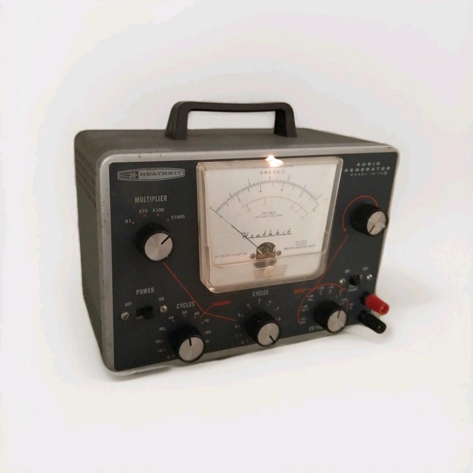 Heathkit Sinus Generator IG - 72 Röhren Audiosignal Generator mit Anleitung  - Bild 1 von 4