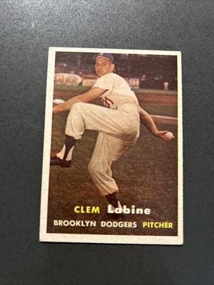 1957 Topps Clem Labine 53 Ex Nr Mint Centered Brooklyn Dodgers Pitcher - Image 1 of 2