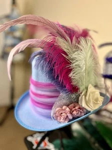 Alice In Wonderland inspired cosplay hat For Mardi Gras Or Kentucky Derby - Picture 1 of 3