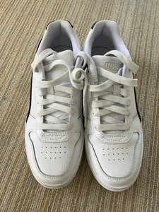 Teen Boys White Puma Trainers with part Leather Uppers; Size UK6.5/EUR40 - Picture 1 of 9